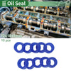 Oil Seal 12x18x8mm Rotary Seal TPU High Pressure Blue 10 Pcs