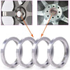 Car Wheel Spacer 4 x 72.6mm to 56.1mm Aluminium Alloy Hub Centric Rings