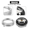 Mitsubishi Silver Tone Aluminum Alloy Gas Engine Oil Filler Cap