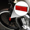 4 x Universal Reflector Rectangle Motorbike Reflector Red Orange