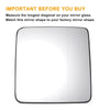 Jeep Wrangler Heated Left Right Side Mirror Glass w/ Backing Plate