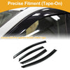 Ford Fusion Side Window Vent Visors Black Window Deflectors (2006-2012)