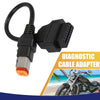 Harley Davidson 4Pin to OBD2 Diagnostic Scanner Adapter Cable
