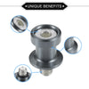 Motorcycle Pair 10mm Swingarm Spool Sliders Stand Titanium Tone