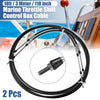 Yamaha Black 2 x 10ft Marine Shift Remote Control Box Cable