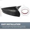 Hyundai Tucson Rearview Mirror Cover Overlay Black Carbon Fiber (2022-2024)
