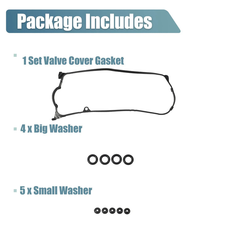 Honda (2001-2005) - Rubber Black Valve Cover Gasket Set