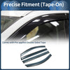 Toyota Sienna (2011-2020) Black Side Vent Visor Window Deflectors 1 Set