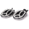 Kawasaki KX250 KX450 Grey Shark Teeth Racing Foot Pegs (2008-2015)