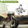 Honda CRF50 Footrests Footpeg Pedal Silver Tone Motorcycle Foot Pegs
