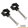 Harley Honda Yamaha Suzuki Bobber 1" Black Handlebar Risers Clamp