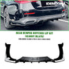 Mercedes Benz E Class 3 x Gloss Black Rear Bumper Diffuser Lip (2024-2025)