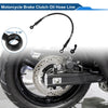 Motorcycle 40cm / Brake Clutch Oil Hose Line Nylon Stainless Steel Wire Braid PU
