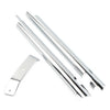 Harley Softail Twin Cam Chrome Down Tube Frame Covers (2000-2006)