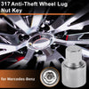 Mercedes-Benz with Locking Nut Key Tool Wheel Lock Lug Nut