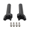 Harley Heritage Softail Dyna FXD 6" Black Straight Handlebar Risers