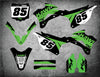Kawasaki KX 85 (2014-2021) KING Style Stickers Custom Graphics Full Kit