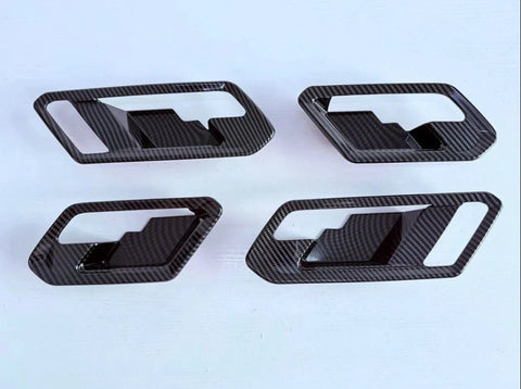 Chevrolet Colorado Carbon Fiber Look Inner Door Handle Bowl Cover Trim (2023-2025)