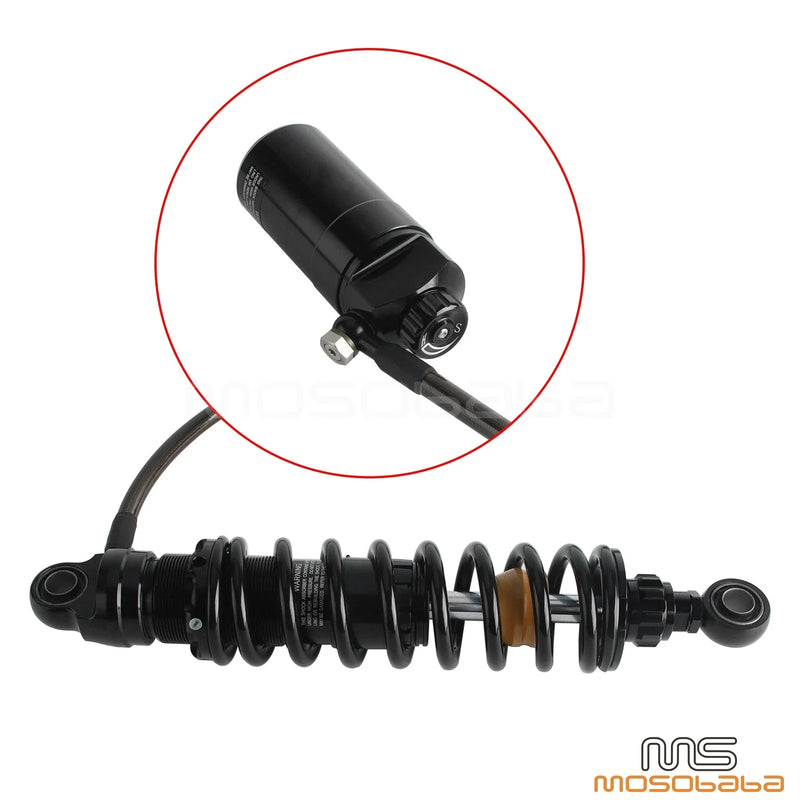 Harley Road King, Road Glide 13" Rear Reservoir Suspension Shocks (1990-2025)