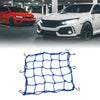 Motorcycle Blue Nylon Rubber 6 Hook Luggage Package Cargo Flexible Net