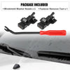 Toyota 4Runner 3pcs Front Windshield Washer Nozzle (2010–2017)