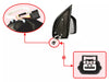 Nissan Navara D40 Chrome RH Side Mirror 3 Wires (2005-2014)