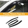 Ford Fusion (2006-2012) Side Vent Visors Black Window Deflectors 1 Set