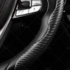 Car Accessories Black Carbon Fiber Steering Wheel Booster Cover