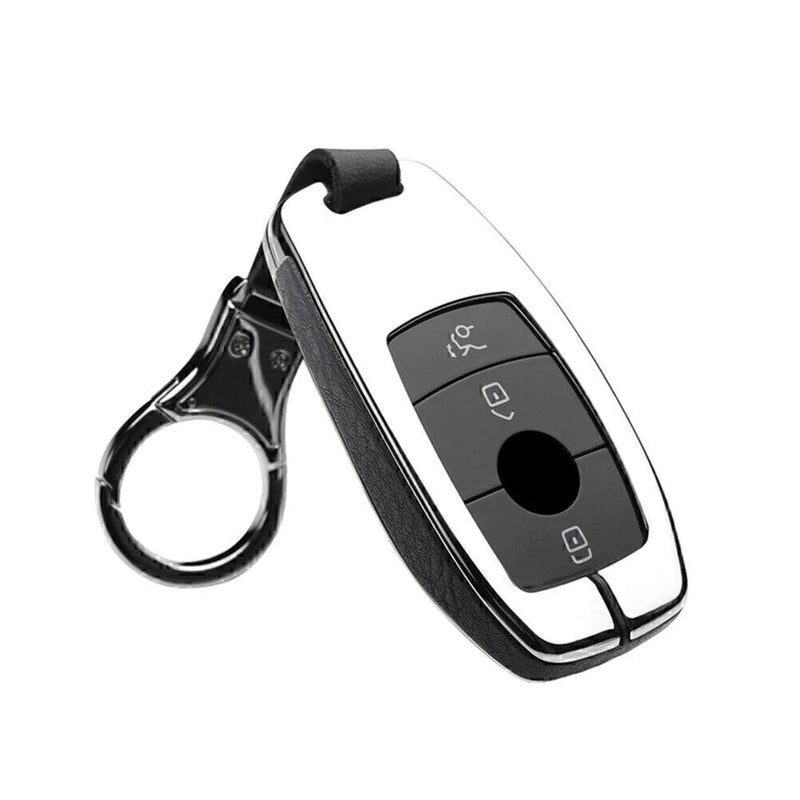 Mercedes Benz W202 E300 W210 Leather Car Key Case Cover (2017)