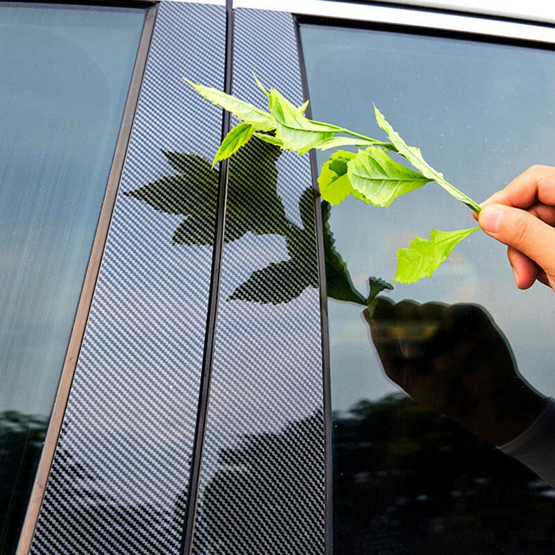 Toyota Highlander Carbon Fiber Pillar Posts Door Trim Cover (2020–2025)
