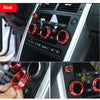 Land Rover Discovery Sport Red Air Condition AC Knob Buttons Ring Cover Trim