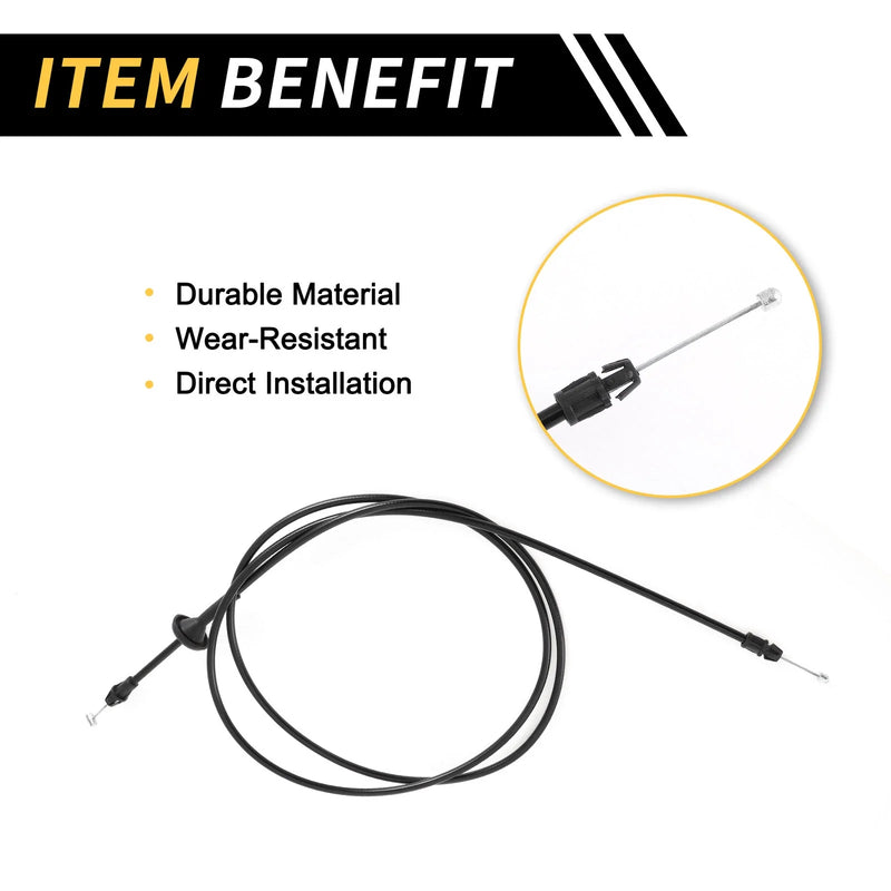 Ford F-250 F-350 F-450 Super Duty Hood Latch Release Cable (2011-2016)