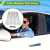 Dodge Ram 4 Pcs Silver Tone Pillar Window Trim (2019-2023)