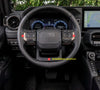 Toyota Prado LC250 3 x Black ABS Steering Wheel Cover Trim (2024-2025)