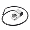 Motorcycle ATV Headlight Fog Spot Light Silver 7/8" Handlebar On Off Switch