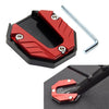 Motorcycle Bikes - Red Kickstand Extender Foot Stand Pad