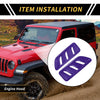 Jeep JL JLU (2018-2024) Purple Front Hood Air Outlet Vent Cover Trim