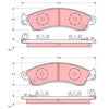 HSV VN VP VR VS Clubsport 2 x Front Brake Pads