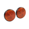 Make & Model 2 x LED Motorcycle Round Reflector Tail Brake Turn Signal Light