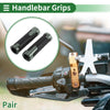 Grip Cover 0.87x0.94 Universal Motorcycle Hand Grips Non Slip Titanium Tone