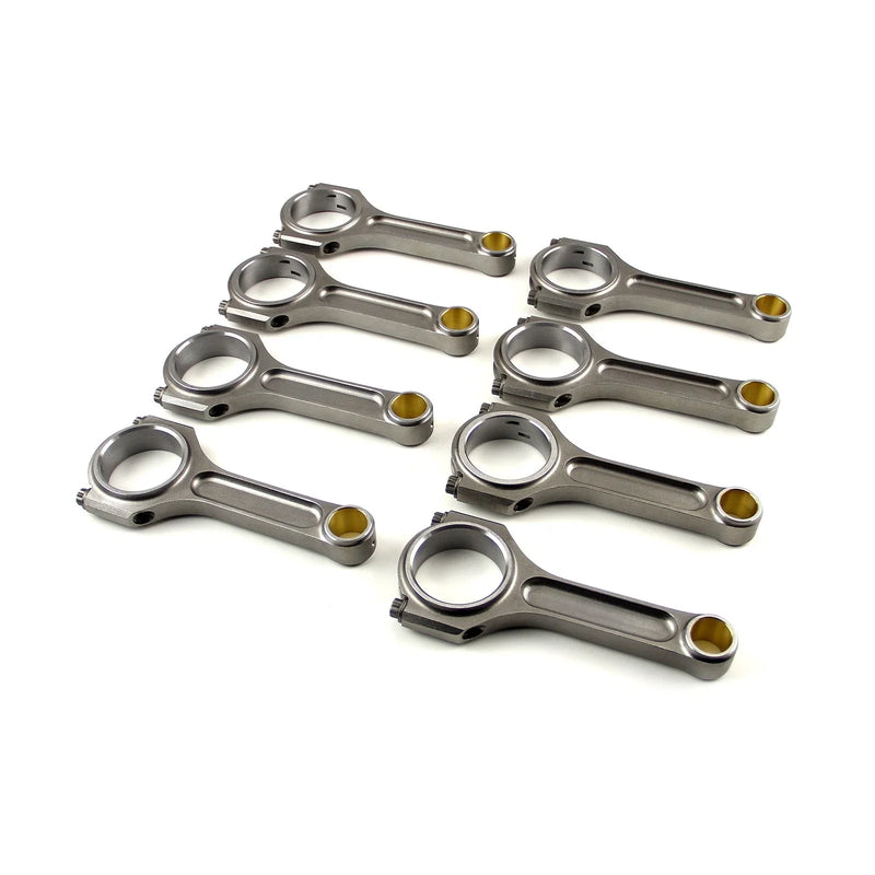 Chevy SBC 350 5.700" 2.100" .927" Bronze Bush 4340 Connecting Rods