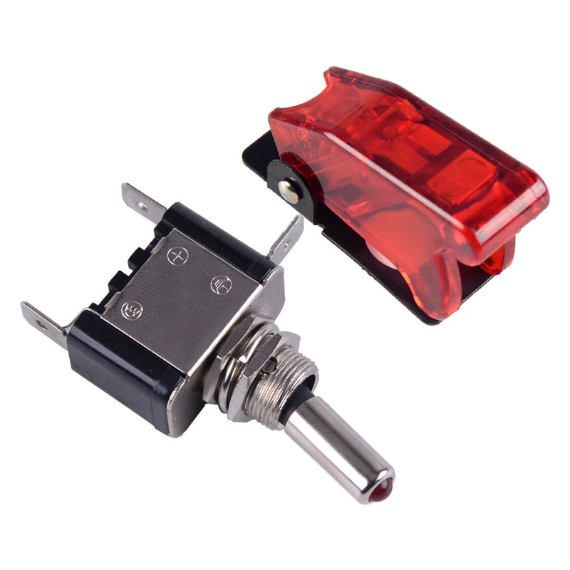 Car Auto Boat Truck 12V 20A Red LED Rocker Toggle Switch