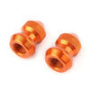 Car Auto Wheel Accessories Orange Tire Valve Stems Dust Covers