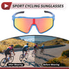 Set Motorcycle Riding Goggles Red Lens Blue Purple Red Frame UV400