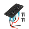 Car Boat Marine RV Truck Blue LED Toggle Rocker Switch Panel