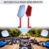 Motorcycle M8/M10 Rear View Mirror Handlebar Mirror Red Aluminum Alloy