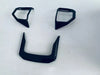 Toyota Prado LC250 Carbon Fiber Style 3 x Steering Wheel Cover Trim (2024-2025)