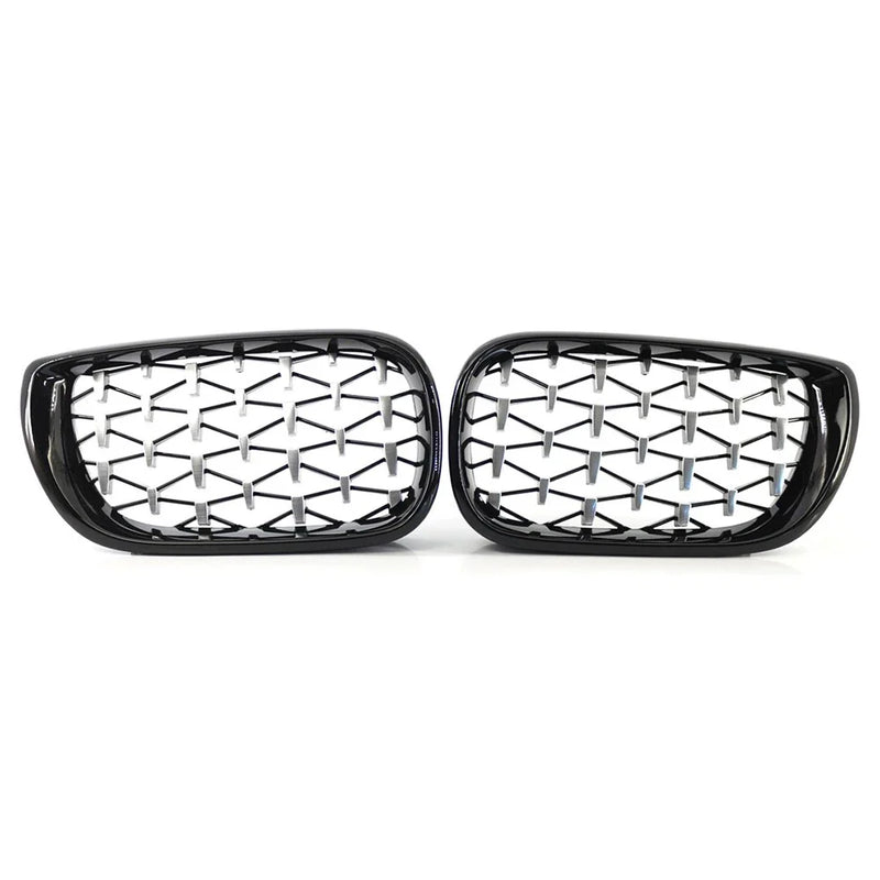 BMW E46 2002-2005 Front Grille Diamond Meteor Style Trim Black