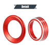 Honda Civic 4Pcs Red AC Knob Ring Speaker Interior Covers (2016-2021)