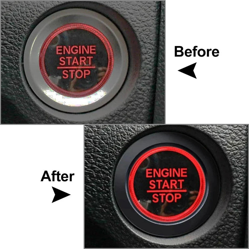 Honda Civic 2016-2021 Red Engine Start Stop Button Trim